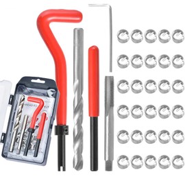 JoyTube 35 Pcs Thread Repair Kit, Stainless M10 x1.5mm Thread Repair Insert Kit Compatible Hand Tool Set for Auto Repairing