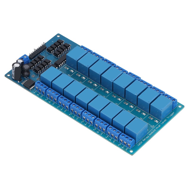 Relay Module 16 Channel with Optocoupler Protection Power Supply High