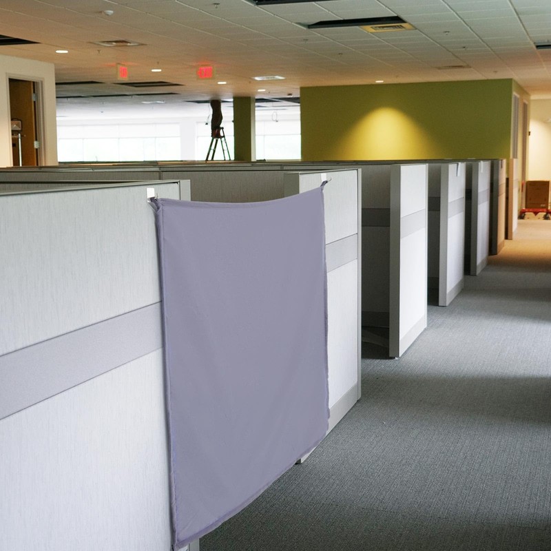Pinkunn 40 x 48 Inch Office Cubicle Curtain with Stainless
