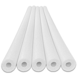 Oodles of Noodles Deluxe Rainbow Pool Noodles Foam - Pack of 5-48 inch x 2.5 inch Multi-Purpose Foam Tubes, Pool Noodles Bulk Floats for Pool, Exercise, Crafts, Padding, Insulation & More