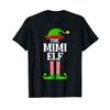 Mimi Elf Family Matching Group Funny Christmas Grandma T-Shirt