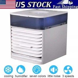 Mini Air Cooler Fan Portable Conditioner Humidifier Purifier USB Room Cool US