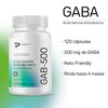 GABA ácido gamma aminobutírico GAB-500 envase con 120 cápsulas con