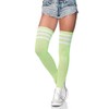 Leg Avenue womens Athletic Three Striped Knee High Socks, Neon