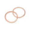 sourcing map M33 Flat Washer, 6 Pcs Copper Ring Flat