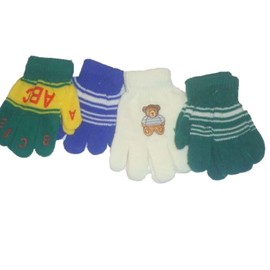 Four Pairs Sona Magic Gloves for Ages 1-4 Years