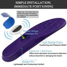 Endoto Insoles for Airtag Tracking Devices, Concealed Holder, Insoles Shoe Insoles Replacement for Children and Adults, Insoles Inserts Comfortable and Safe Inserts in Shoes - 250 mm