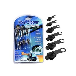bestcuttoday Universal Zipper Repair Kit- Black- 6 Pack
