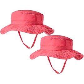 2pk Kids Safari Hat Sun Protective Zone UPF 50+ Child Block UV Rays Shade 938151 Pink Girls