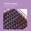 84 Clusters 14mm False Eyelashes D Curly Dense Hair DIY