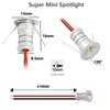 kpslucerna 10 Pack Small LED Spot Light 0.5W Mini Recessed