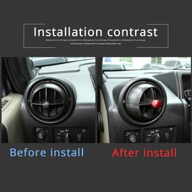 PIUGILH Air Vent Lever Cover Wind Outlet Knob Decoration Trims 6PCS for Hummer H2 2003-2007,Air Vent Conditioner Adjustment Button Trims Cover