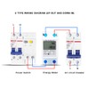 Single-phase DIN rail, small energy meter, 5-80 A DdmLCD digital