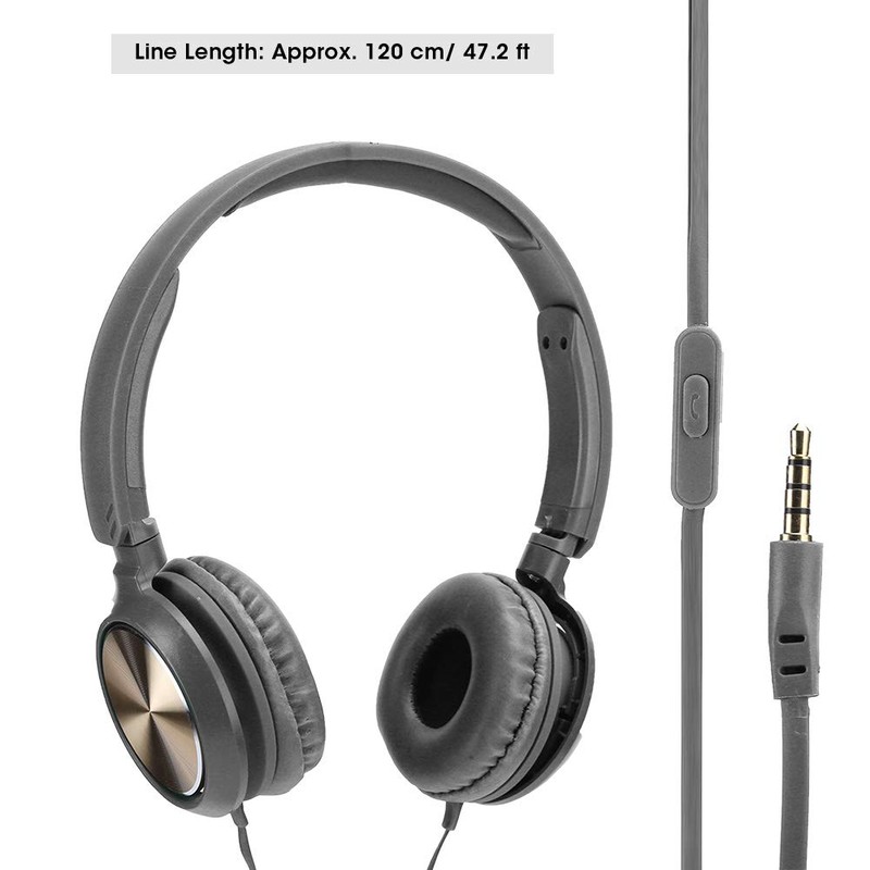 Wired Music Headset, Noise Canceling Function Wired Headphones Portable Wired