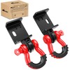 Nilight (2 Pack) Demon Front Tow Hook Mounting Bracket with