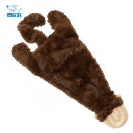 Best Pet Supplies 2-in-1 Stuffless Squeaky Dog Toys with Soft, Durable Fabric for Small, Medium, and Large Pets, No Stuffing for Indoor Play, Holds a Plastic Bottle - Monkey, Medium