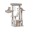 Taoqimiao Cat Tree,38.2-Inch Cat Tower for Indoor Cats,Suitable for Kittens