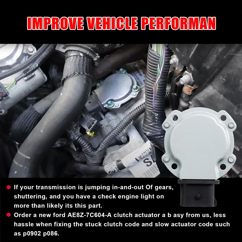 FANHAY 2PCS AE8Z-7C604-A Automatic Transmission Clutch Actuator A/B for 2012-2018
