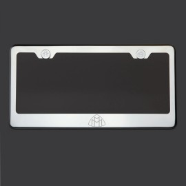 KA Mirror Chrome Maybach Logo Laser Etched T304 Stainless Steel License Plate Frame