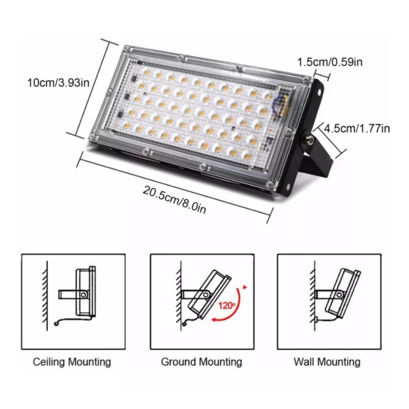 USpicy Lámpara Led Uv Curado De Resina 50w