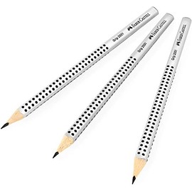 Faber-Castell Grip 2001 Triangular Graphite Pencils - H - Pack of 3