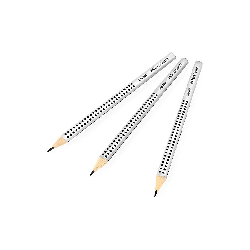 Faber-Castell Grip 2001 Triangular Graphite Pencils - H - Pack