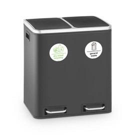 3 Sets of Recycling Bin Signs - 95mm Waterproof Indoor/Outdoor Stickers - Wheelie Bin Waste Containers Signs - Dry mixed recycling/General Waste stickers