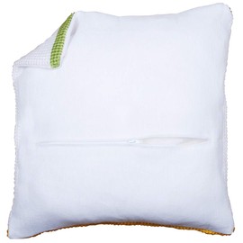 Vervaco - Cojín trasero con cierre, 45,7 x 45,7 cm, color blanco