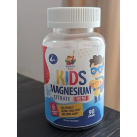 SUNNY SAM- “Gomitas de Magnesio Sin Azúcar para Niños y Adolescentes 500mg Gomitas Tranquilas de Citrato de Magnesio Masticable Mag
