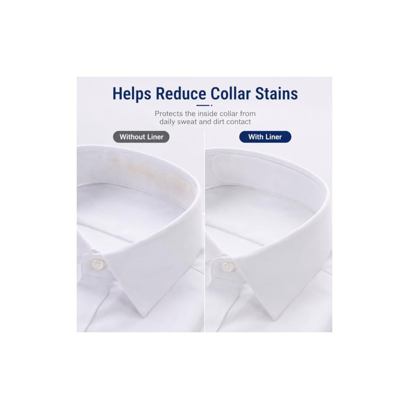 Disposable Collar Protector Sweat Pads, 6 Rolls 5M Invisible Sweat