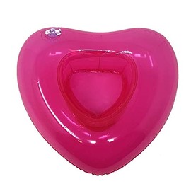 Inflatable Drink Holder - Holds Cups, Cans or Water Bottles! [Heart]