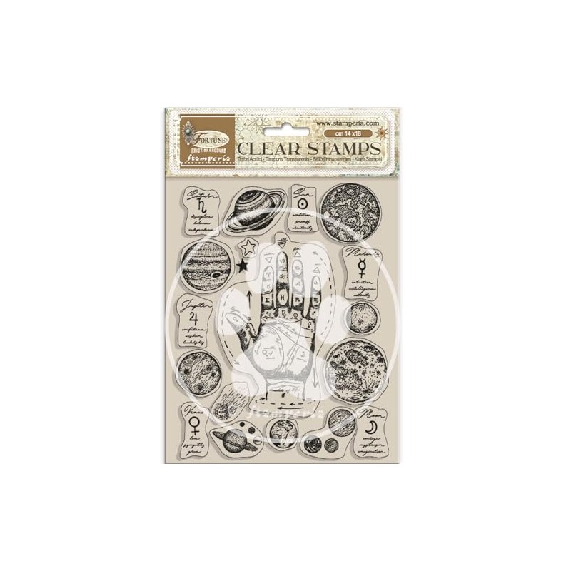 Stamperia - Acrylic Stamp for Scrapbooking, Albums, Card Making, Bullet