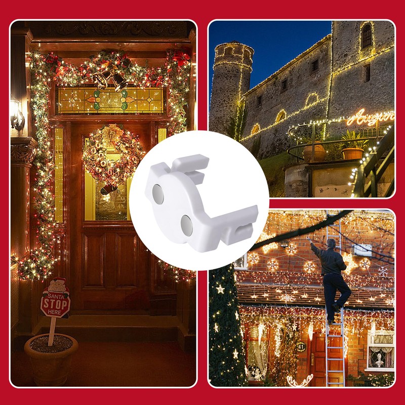 Watayo Extra Strong Magnetic Christmas Light Clips- Magnetic Light Clips