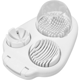 Cortador de Huevos con 3 Modos de Corte para Huevos Duros - Cortador de Cocina para Ensalada y Decoración, Diseño de Material ABS Multifuncional