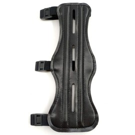 EOU Archery Arm Guards Forearm Guard Leather Armguard Protector with Adjustable 3 Straps Buckles