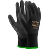 Ogrifox OX-Poliur_Bb7 Protective Work Gloves Black 7 Size 12 Pairs