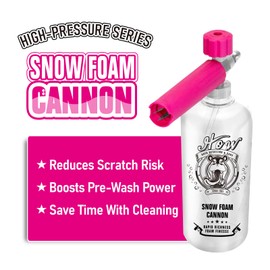 H.O.W DETAILING 1L Snow Foam Cannon, Car Foam Sprayer for Pressure Washer with 1/4'' Quick Connector & Adjustable Spray Nozzle