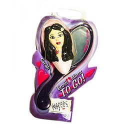 Herdoos Exotic Sarah Girl Hair Brush 3D & Mirror All in One"To Go"