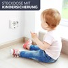 PerfectHD Steckdosenadapter mit Überspannungsschutz - Zwischenstecker - Blitzschutz - 5er-Set