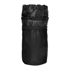 Bike Bottle Holder with Phone Pocket – 9 Inch Handlebar Drink Holder, Holds 12–64 oz Bottles, Waterproof & Insulated, Durable and Stable with Mesh Storage – Fits Mountain, Road & Folding Bikes