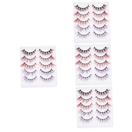 Ipetboom 20pares Pestañas Postizas De De Largas y Para Cosplay y Festivales Para Halloween y Ocasiones Especiales