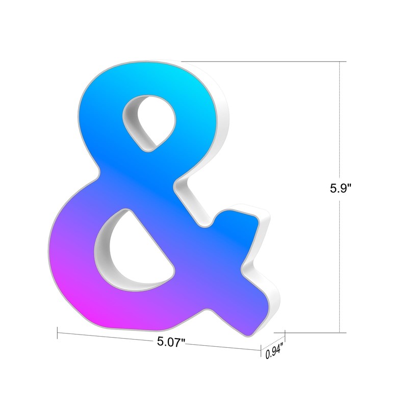 Kangtaixin Letter LED Buchstaben Lichter Alphabet, Led Leuchtbuchstabe Farblich Ver?nderbar