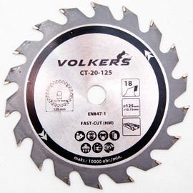 Circular Saw Blade Carbide Diameter 125 Bore 12.7 mm 18 Teeth Saw Blade for Wood PVC