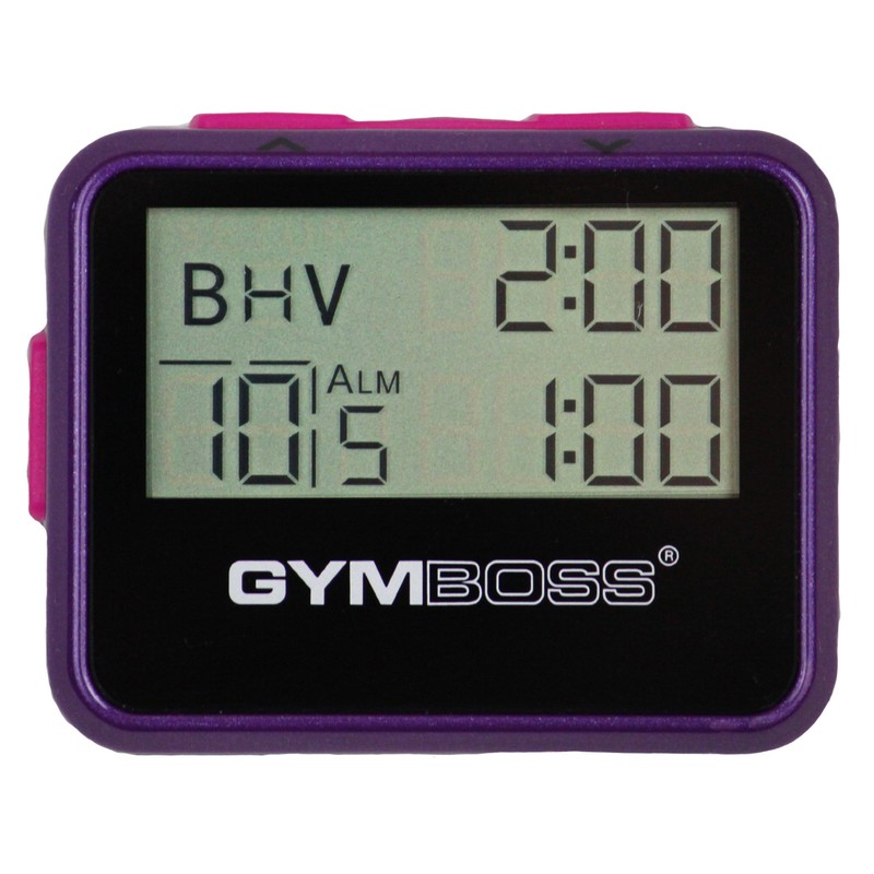 Gymboss Interval Timer and Stopwatch - Violet/Pink Metallic Gloss
