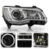 ACANII - For [Halogen Type] 2015-2023 Chrysler 300 Chrome Bezel