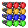 KILIGEN 12PCS AC110V 22mm LED Power Indicator, LED Pilot Signal