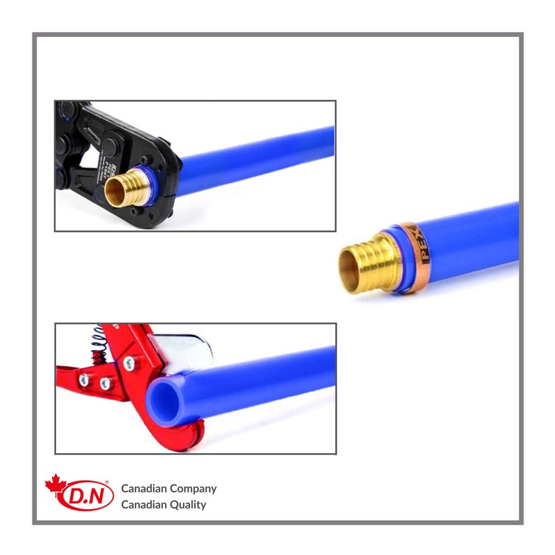 D.N 25 Pieces Heavy Duty 1/2" Crimp Rings, Copper Crimp