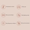 Handheld Breast Massager 3 Microcurrent 3 Temperature Red Lighting Electric