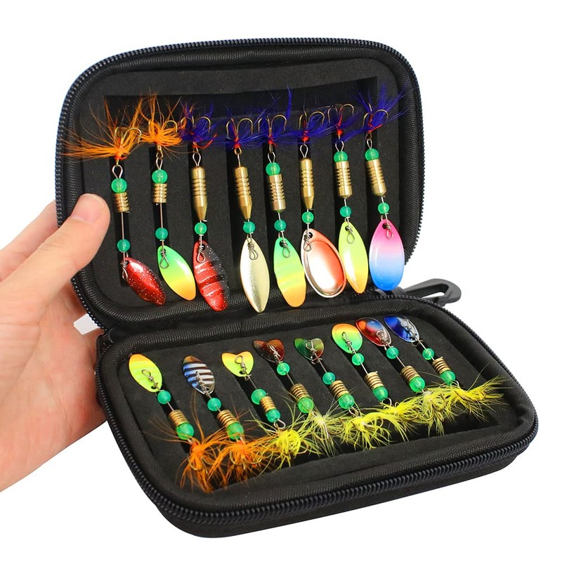 16pcs Fishing Spoons Lures Metal Baits Set forCasting Spinner Fishing