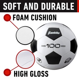 Franklin Sports Size 3 F-100 Youth 12 Pack Bulk Soccer Balls with Pump
